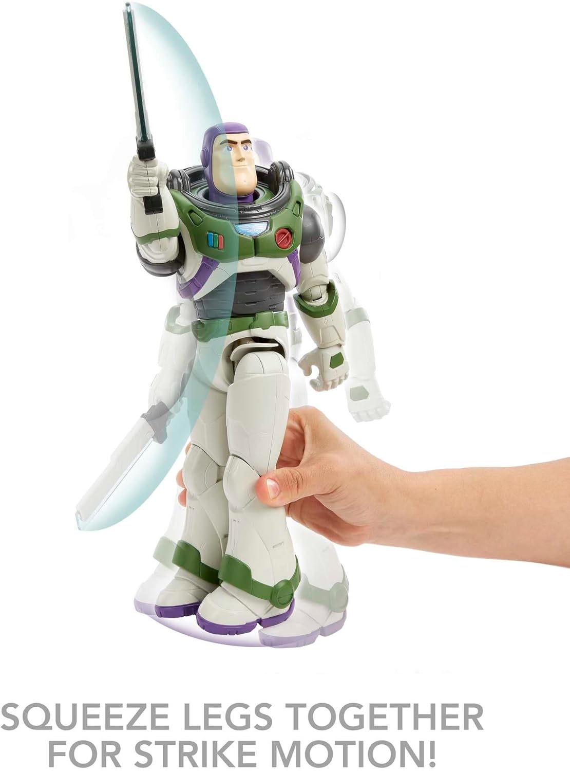 Disney Pixar Laser Blade Buzz Lightyear 12" Action Figure Toy with Lights & Sounds