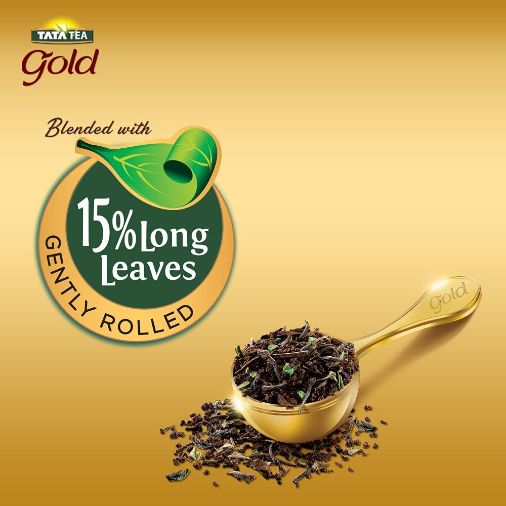 Tata Tea Gold Premium Black Loose Leaf Tea | Rich Blend of Black Teas
