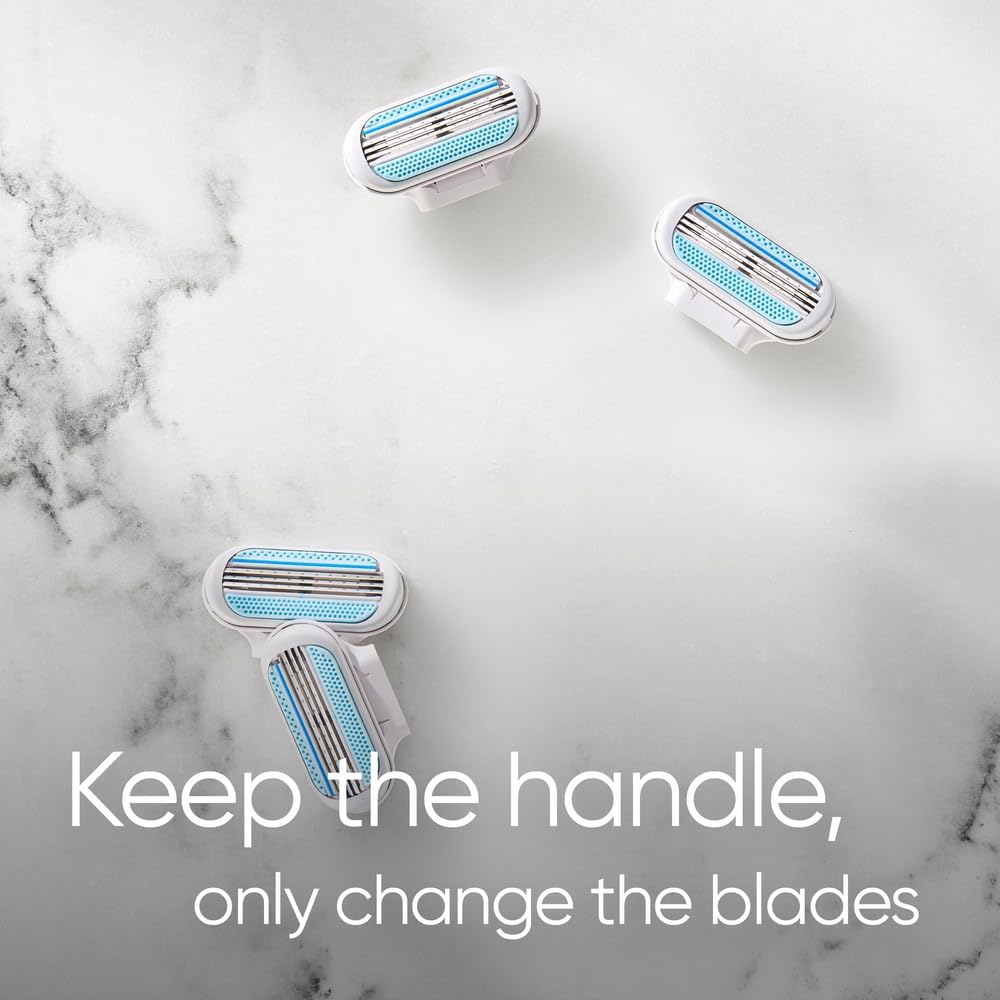 Gillette Venus Smooth Razor Blade Refills 12 Pack | 3-Blade Women's Replacement Cartridges