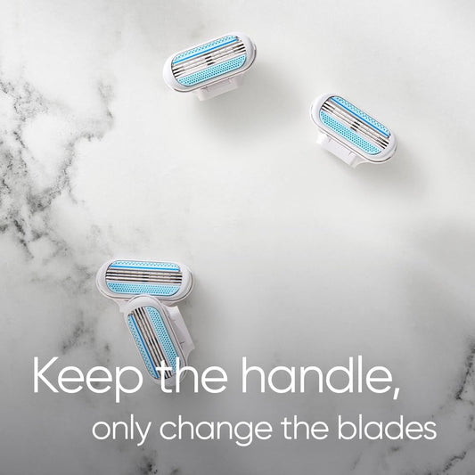Gillette Venus Smooth Razor Blade Refills 12 Pack | 3-Blade Women's Replacement Cartridges