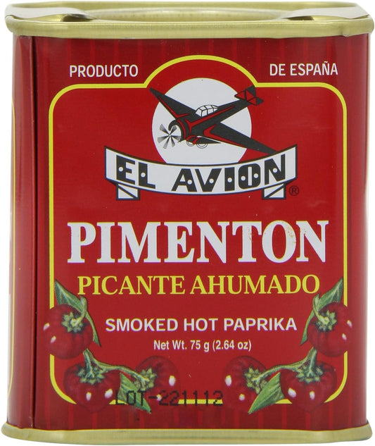 El Avión Smoked Hot Paprika 75g | Authentic Spanish Pimentón Tin