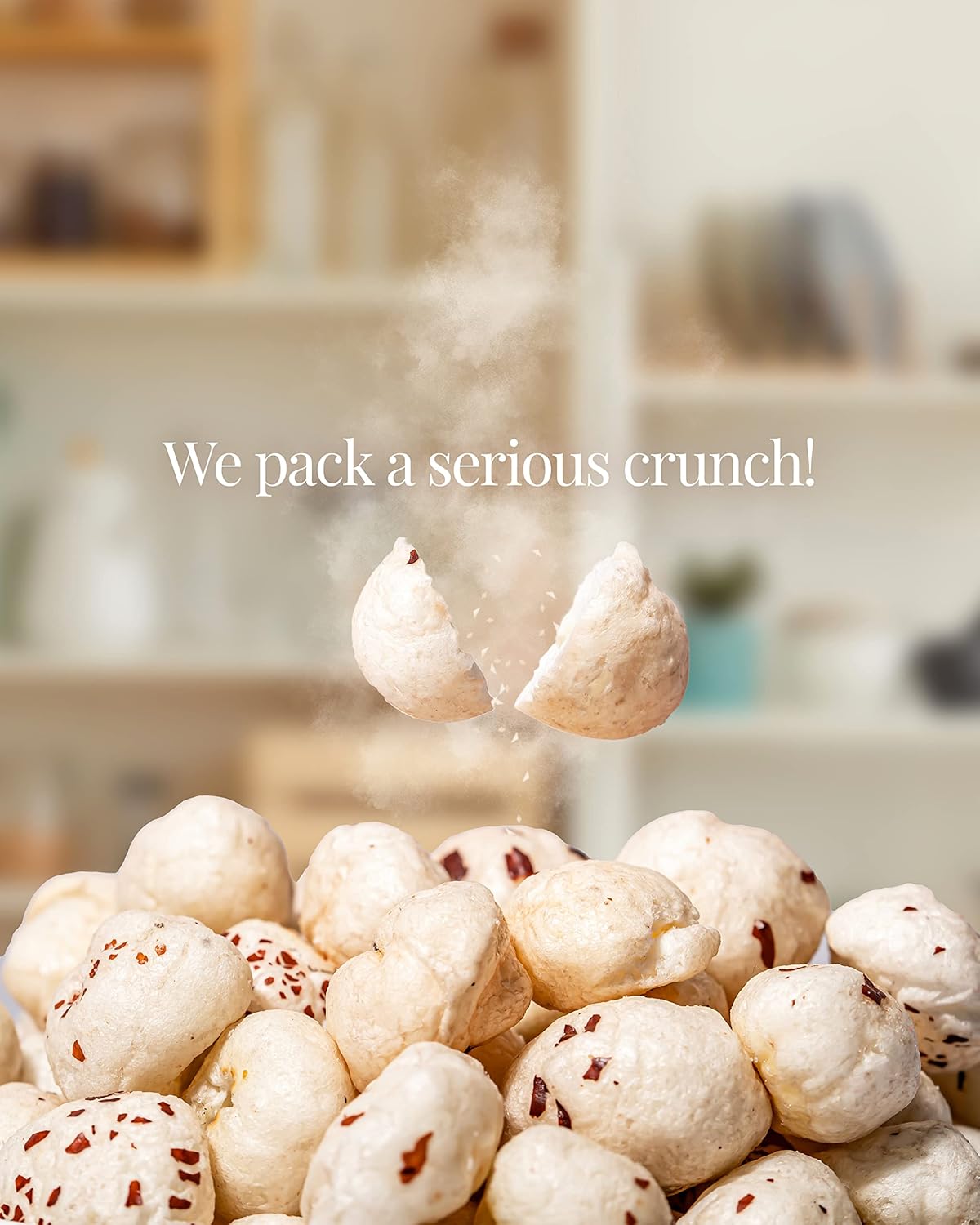 Karma Bites Popped Lotus Seeds Caramel 12 x 25g | Light Sweet Crunchy Snack Multipack