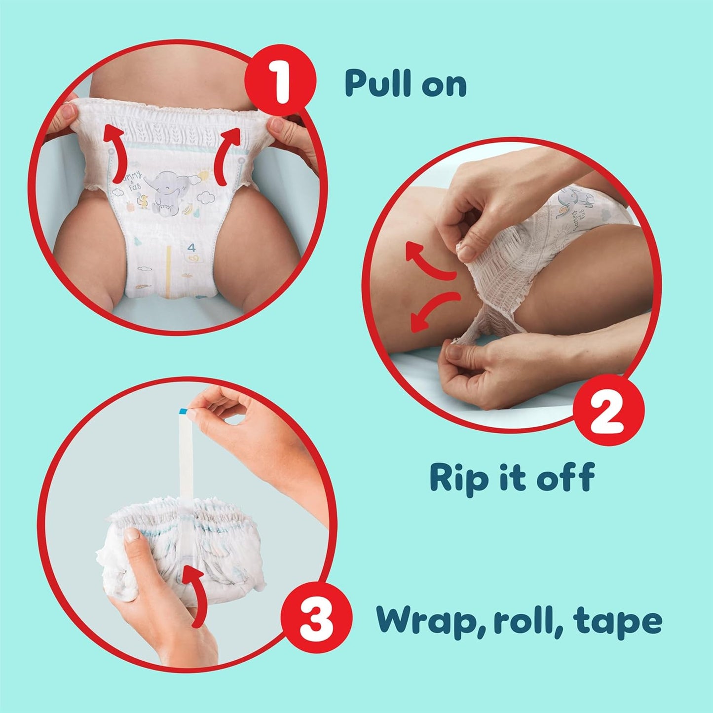 Pampers Premium Protection Nappy Pants, Size 4 (9-15kg / 20-33lbs) x168 Nappies