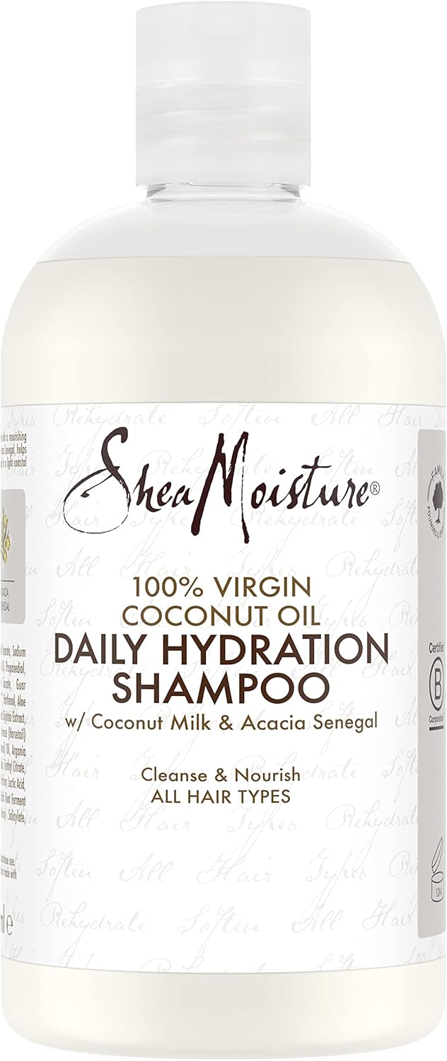 SheaMoisture 100% Virgin Coconut Oil Shampoo 384ml | Daily Hydration for Dry Hair