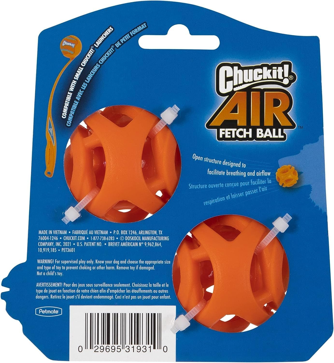 Chuckit! Air Fetch Ball Small (2pk) 4.8cm