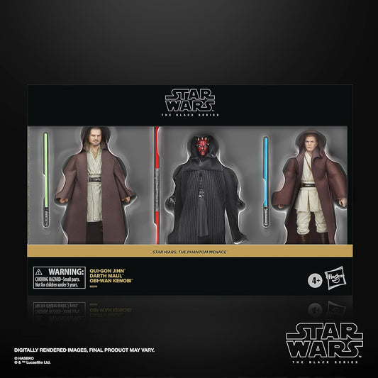 Star Wars The Black Series Qui-Gon Jinn, Darth Maul, Obi-Wan Kenobi
