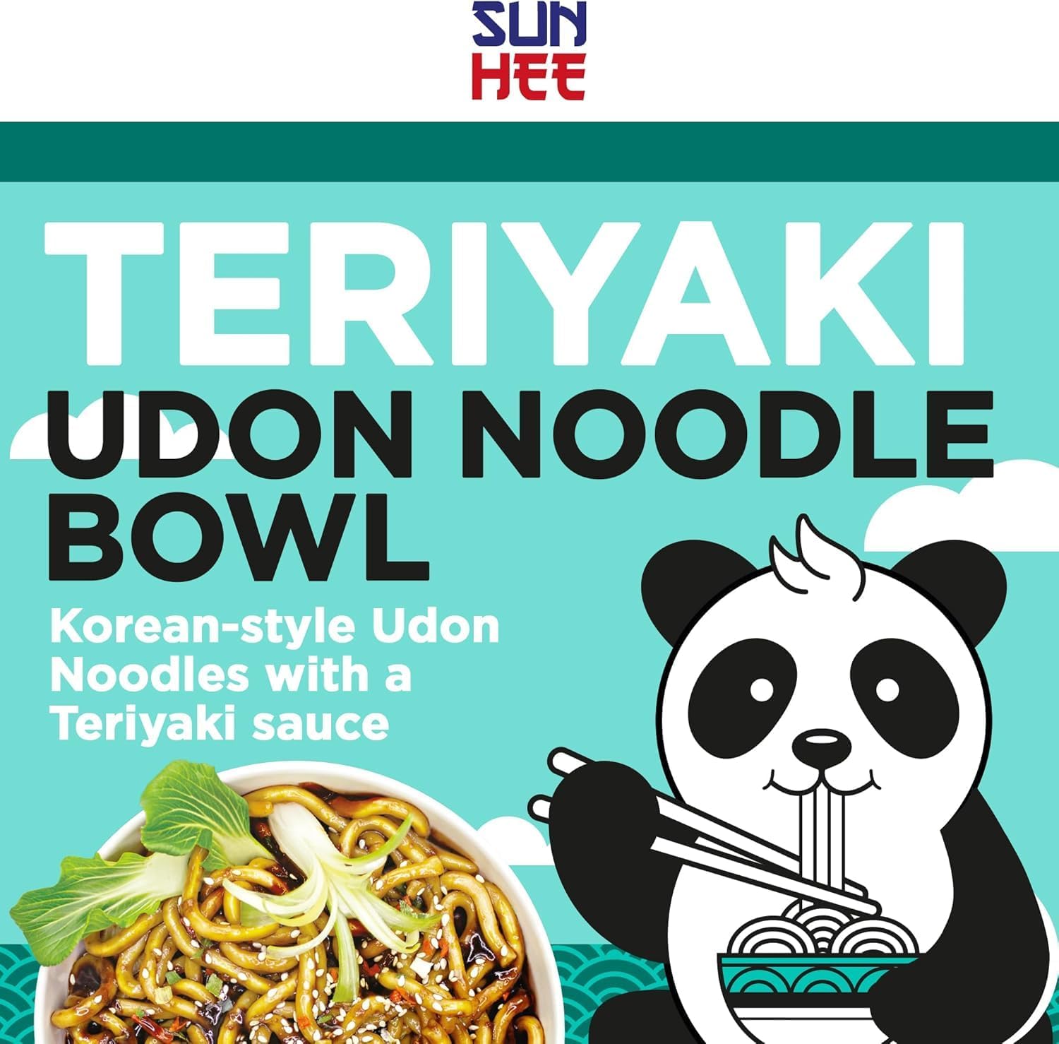 Sun Hee Sesame Teriyaki Udon Bowl 6 x 240g | Ready Meal Japanese-Style Noodles with Sesame Sauce