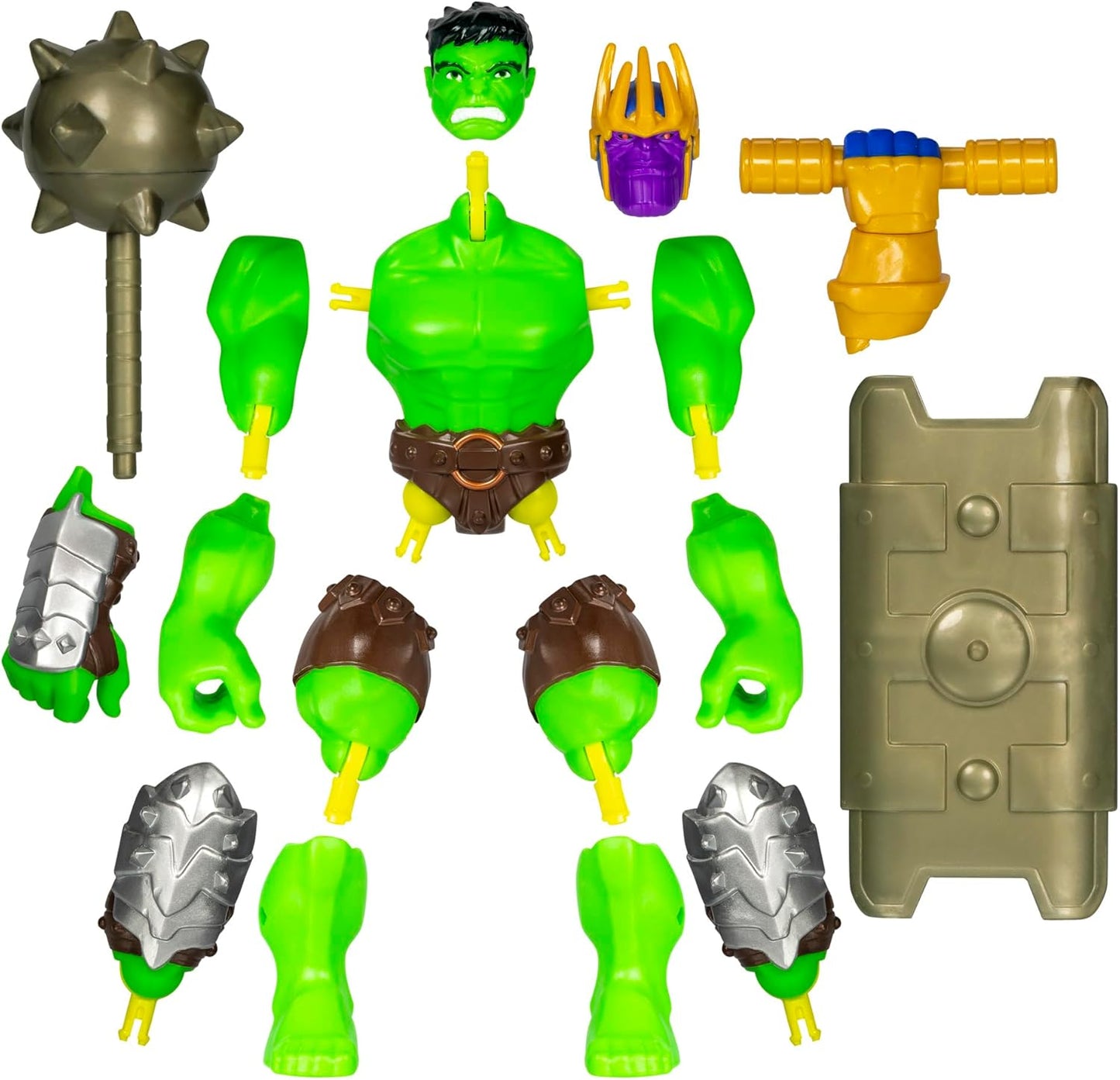 AVENGERS MixMashers Marvel Hulk Custom Mix-And-Match Deluxe Action Figure & Accessories