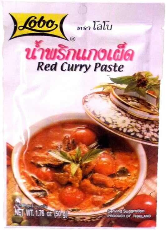 Lobo Thai Red Curry Paste 50g - Pack of 2