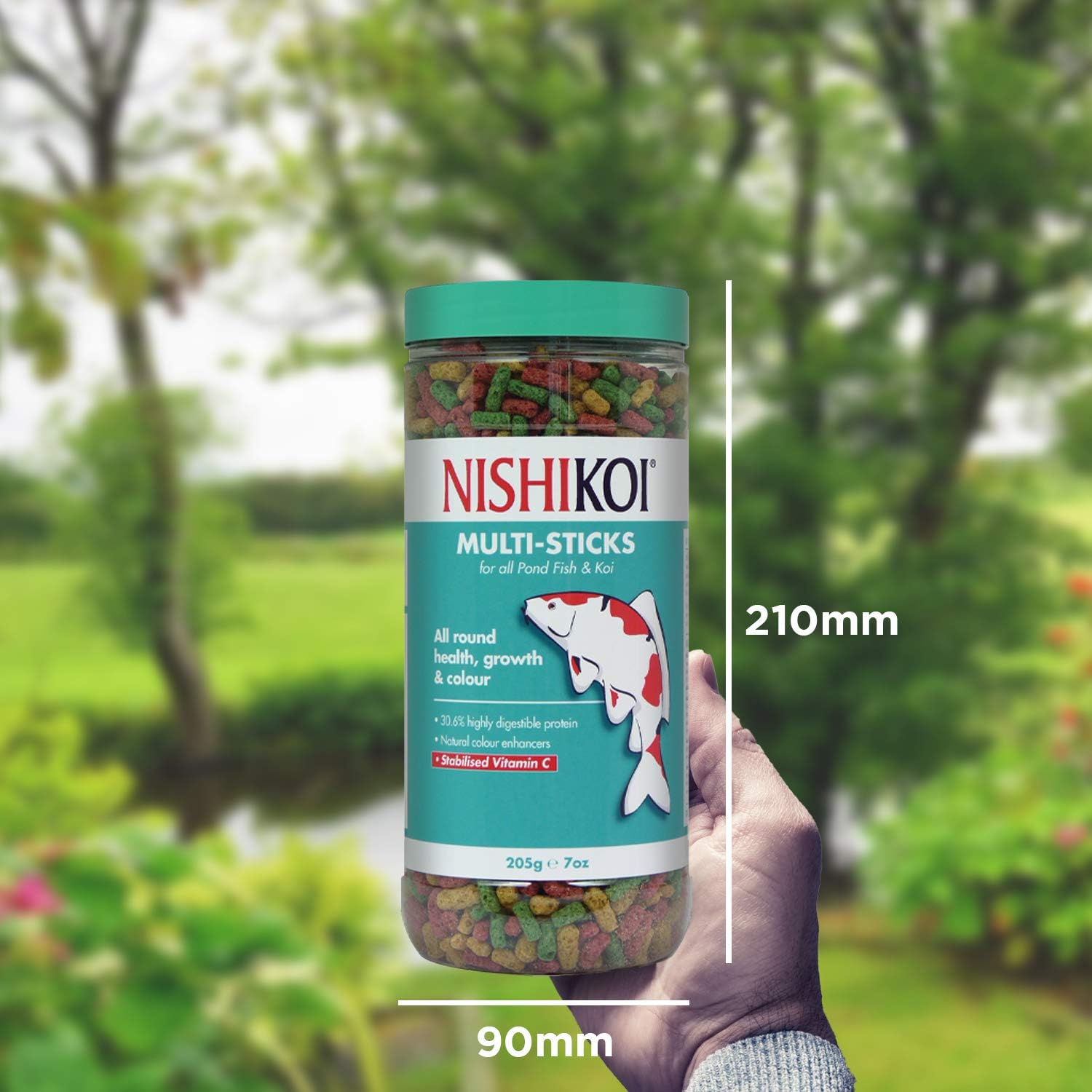 Nishikoi Multi-Sticks Complete Fish Food for Koi and Pond Fish - 205g