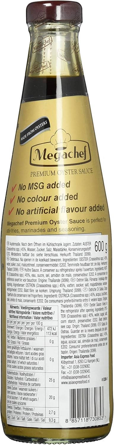 Megachef Premium Oyster Sauce 600g - Edward Leonard Conroy Ltd