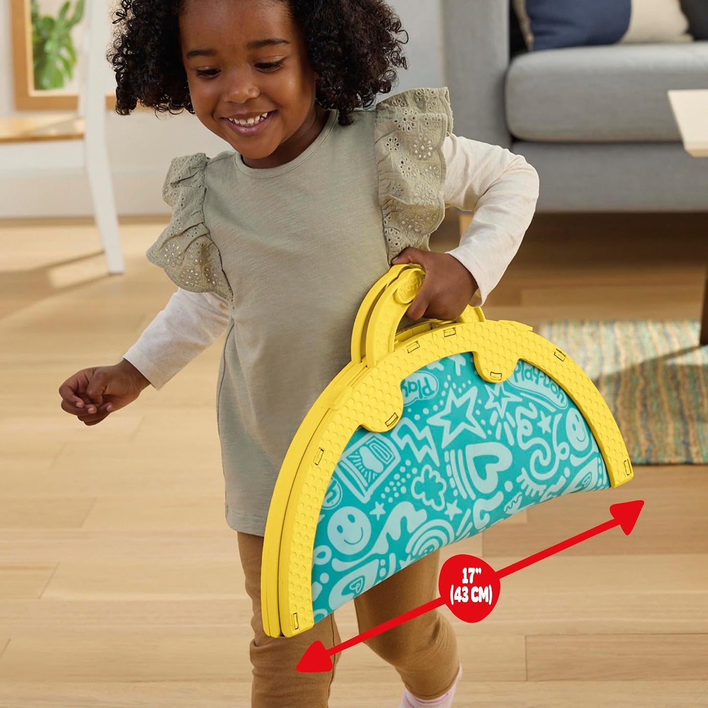 Play-Doh Fold 'n Go Playmat Starter Playset | Portable Arts & Crafts Kit