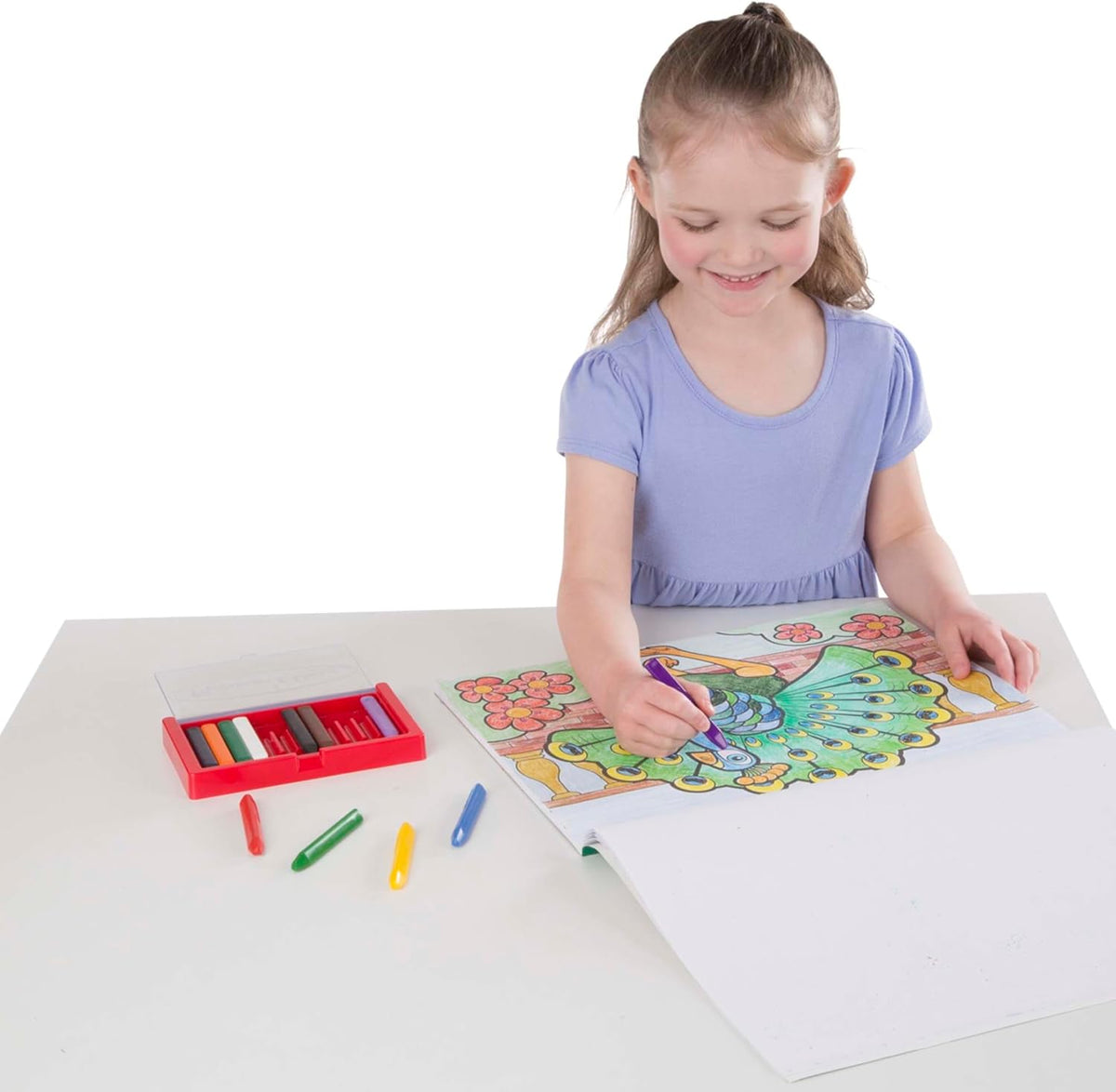 Melissa & Doug Jumbo Colouring Pad Animals | 50-Sheet Extra-Large Art Pad