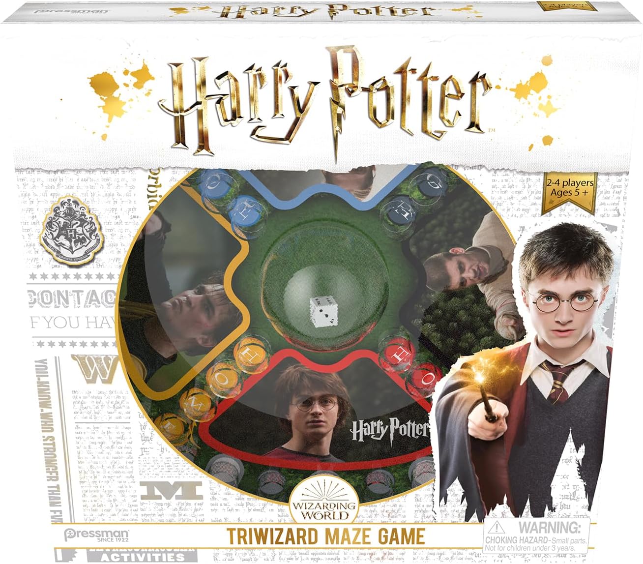Goliath Games Harry Potter Tri-Wizard Maze | Pop 'n Race Family Game