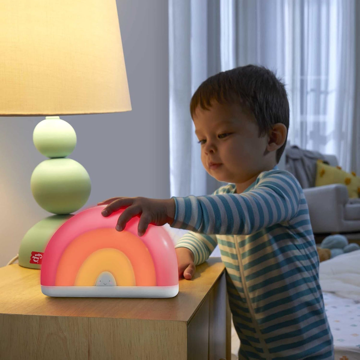 Fisher-Price Soothe & Glow Rainbow Sound Machine | Nursery Light & Sleep Aid