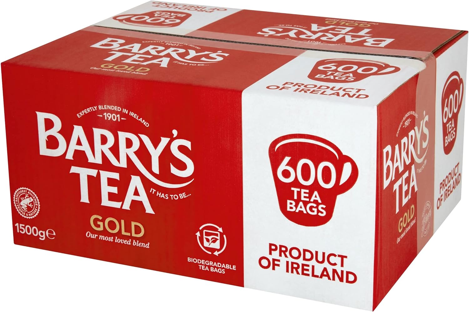 Barry's Tea Gold Blend 600 Tea Bags Catering Box - Edward Leonard Conroy Ltd