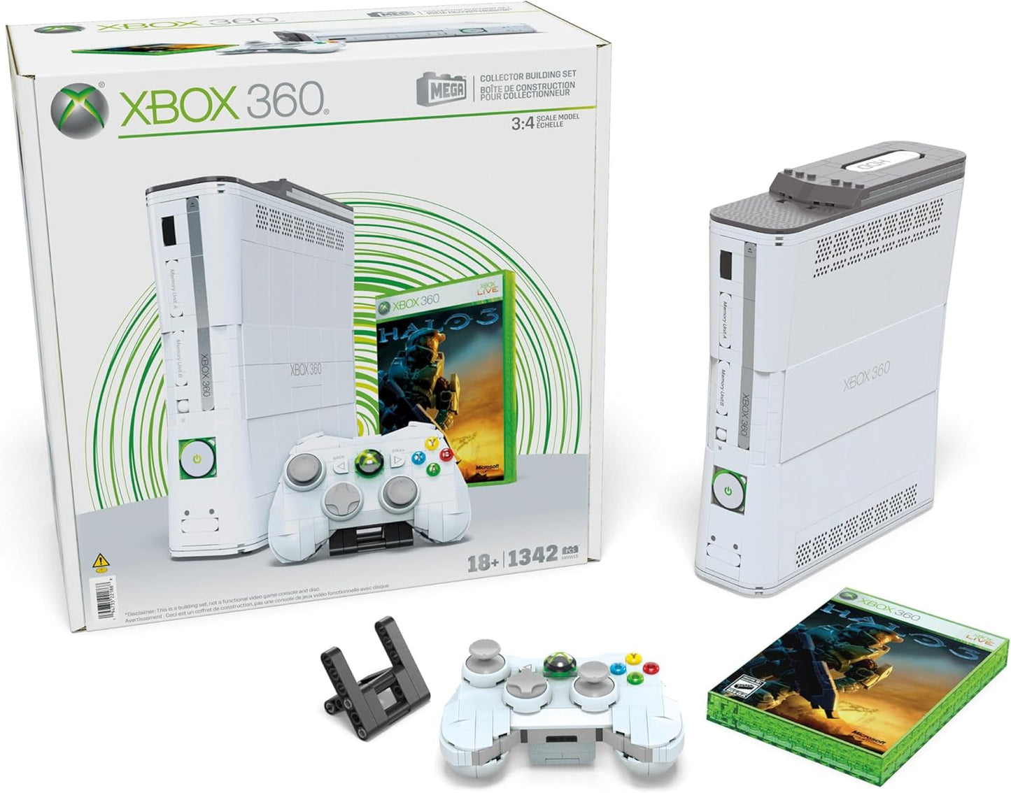 MEGA Microsoft Xbox 360 Collector Building Set (1342pcs)