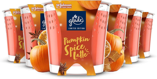 Glade Pumpkin Spice Latte Candle 129g - Pack of 6