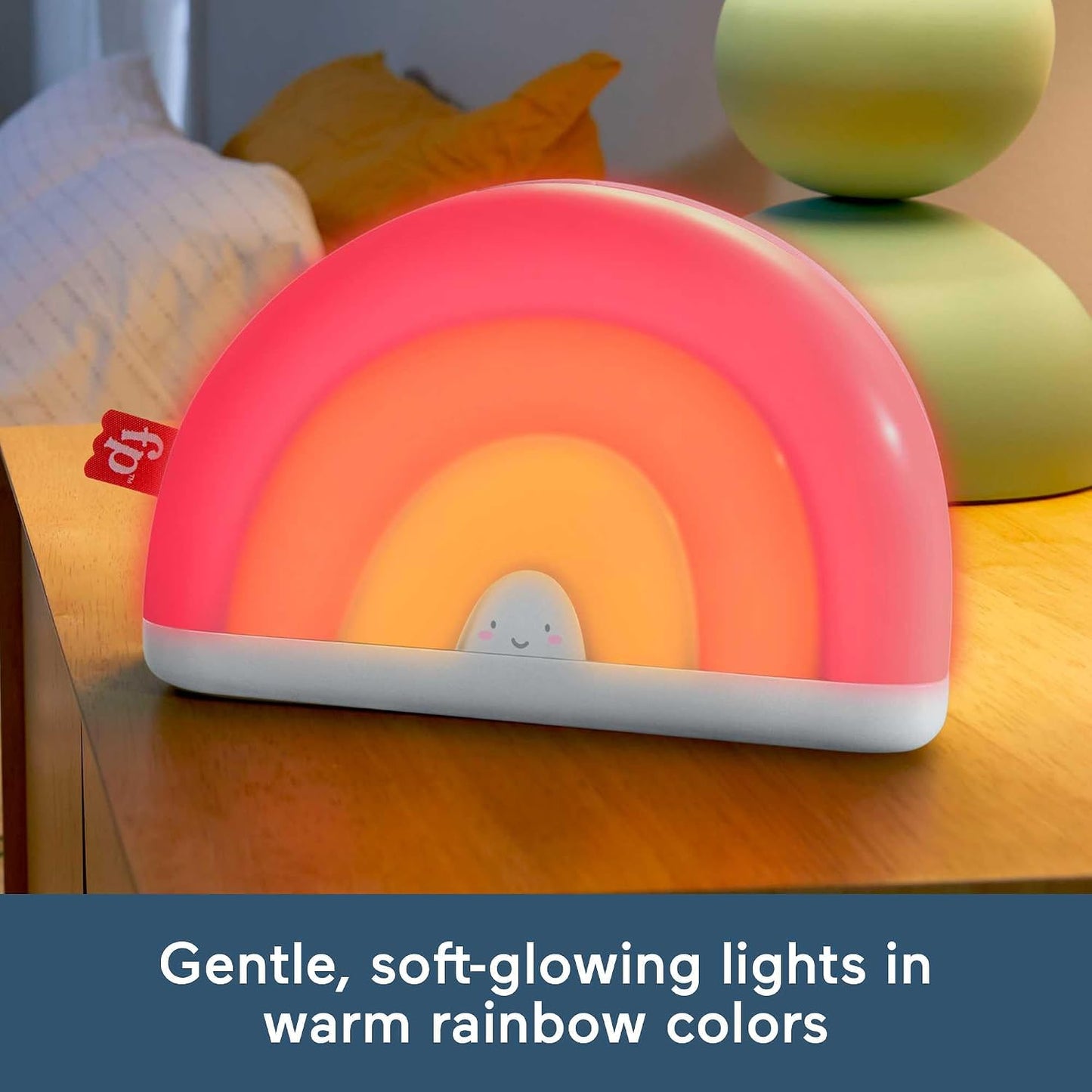 Fisher-Price Soothe & Glow Rainbow Sound Machine | Nursery Light & Sleep Aid
