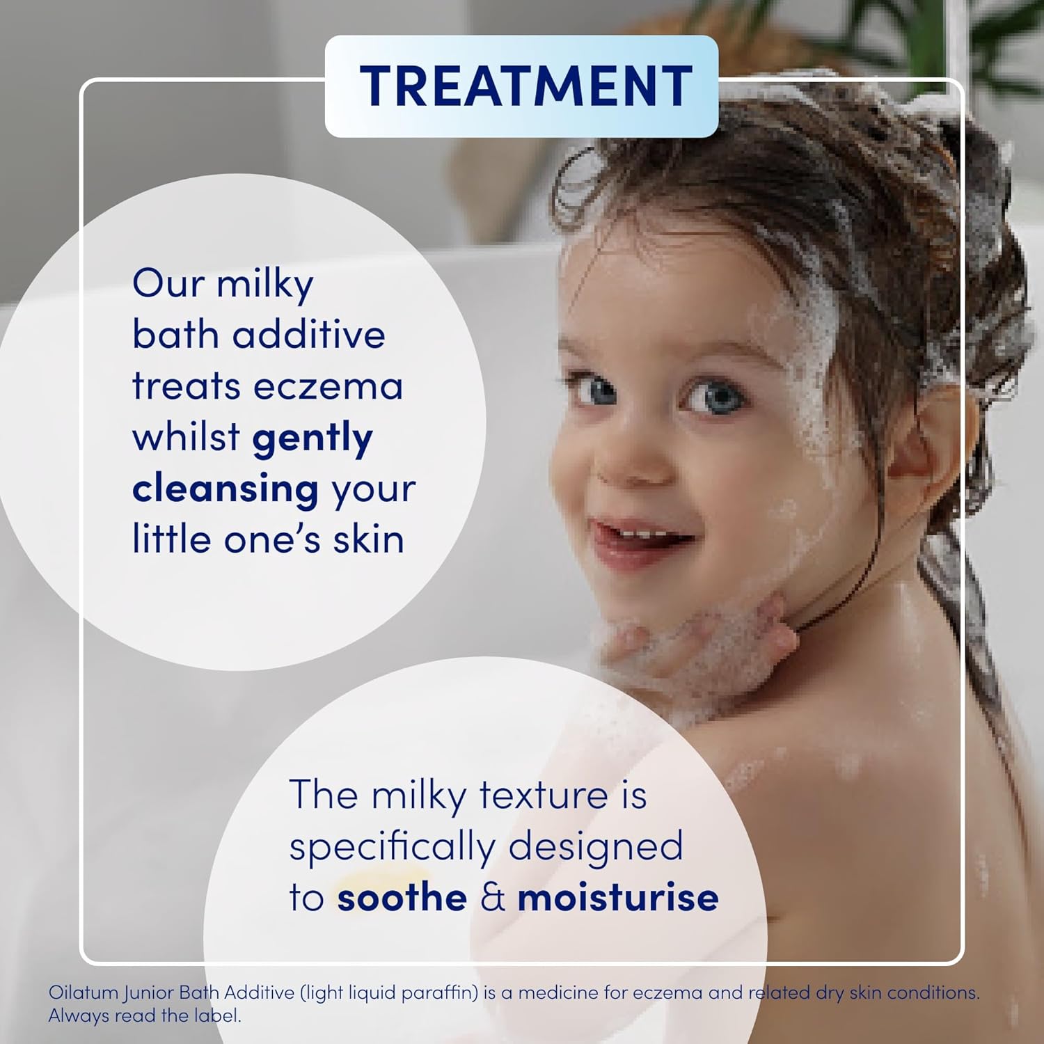 Oilatum Junior Emollient Bath Additive for Dry Skin Conditions 300ml | Clearance - BBE 06/2025