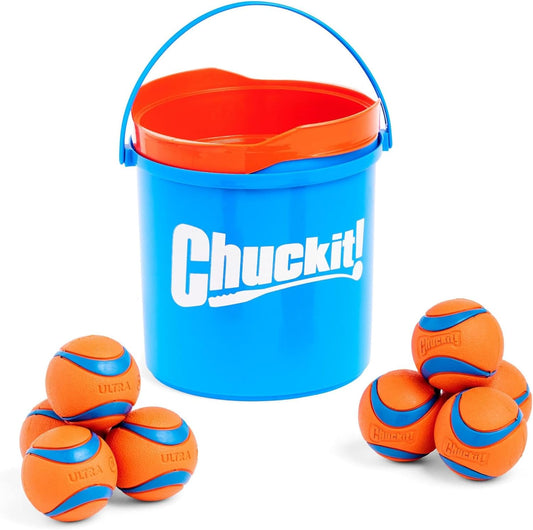 Chuckit! Bucket including 8 Ultra Balls Medium