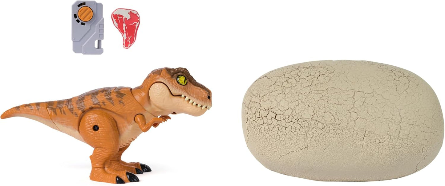 Jurassic World Primal Hatch Interactive Toy Dinosaur & Egg, Hatch & Train T-Rex