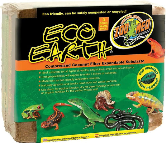 Zoo Med Eco Earth 3-Pack - Edward Leonard Conroy Ltd