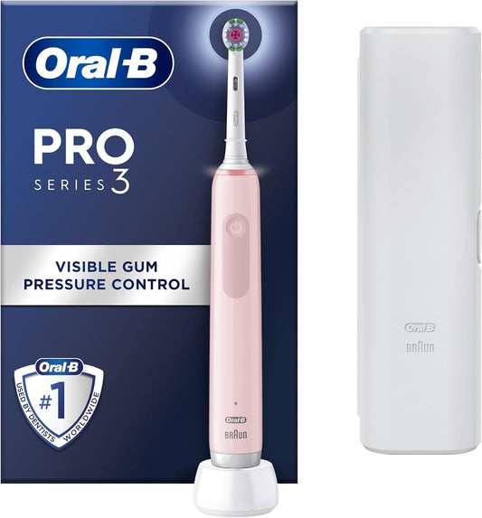 Oral-B Pro 3 Electric Toothbrush For Adults, 3500, Pink
