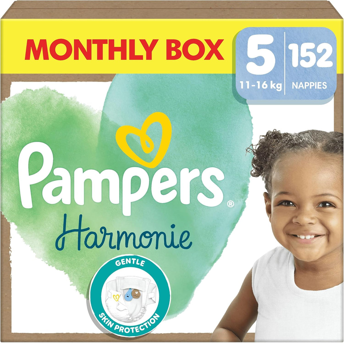 Pampers Harmonie Nappies Size 5 Monthly Box - 152pcs
