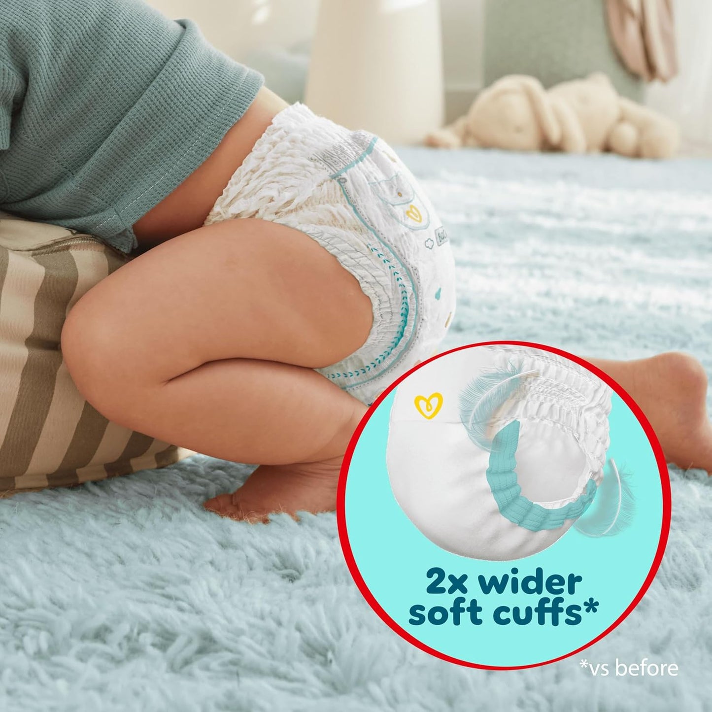 Pampers Premium Protection Nappy Pants, Size 4 (9-15kg / 20-33lbs) x168 Nappies