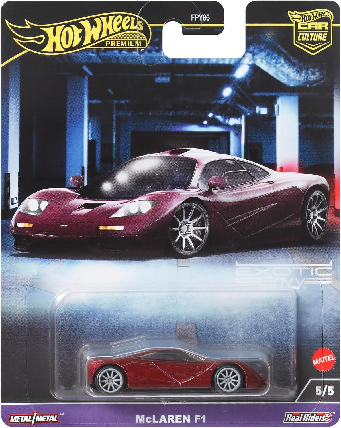 Hot Wheels Premium 1994 McLaren F1 Circuit Legends HKC77 | 1:64 Scale Die-Cast Vehicle