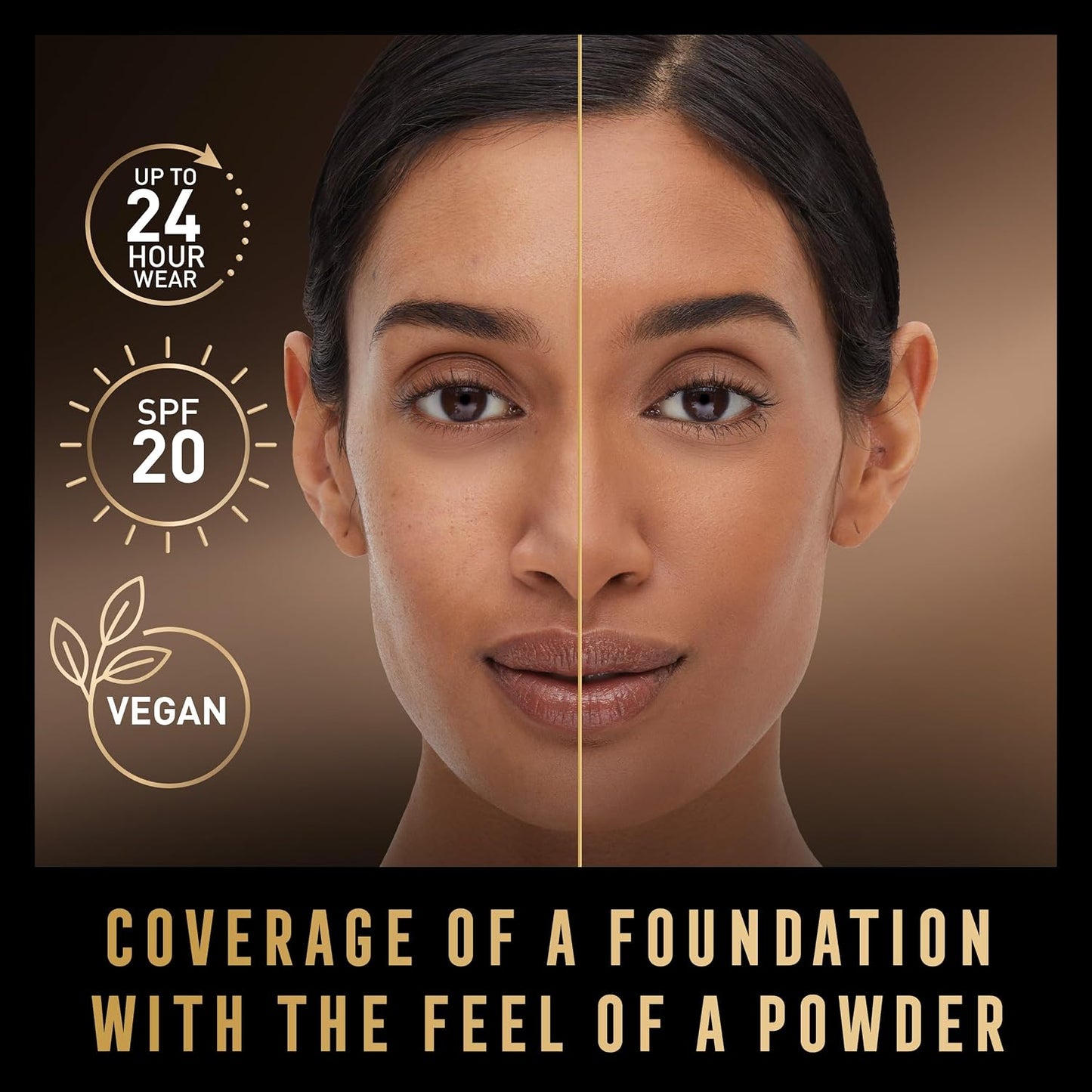 Max Factor Facefinity Compact Foundation SPF 20 083 Warm Toffee 10g | 24-Hour Wear Powder Foundation
