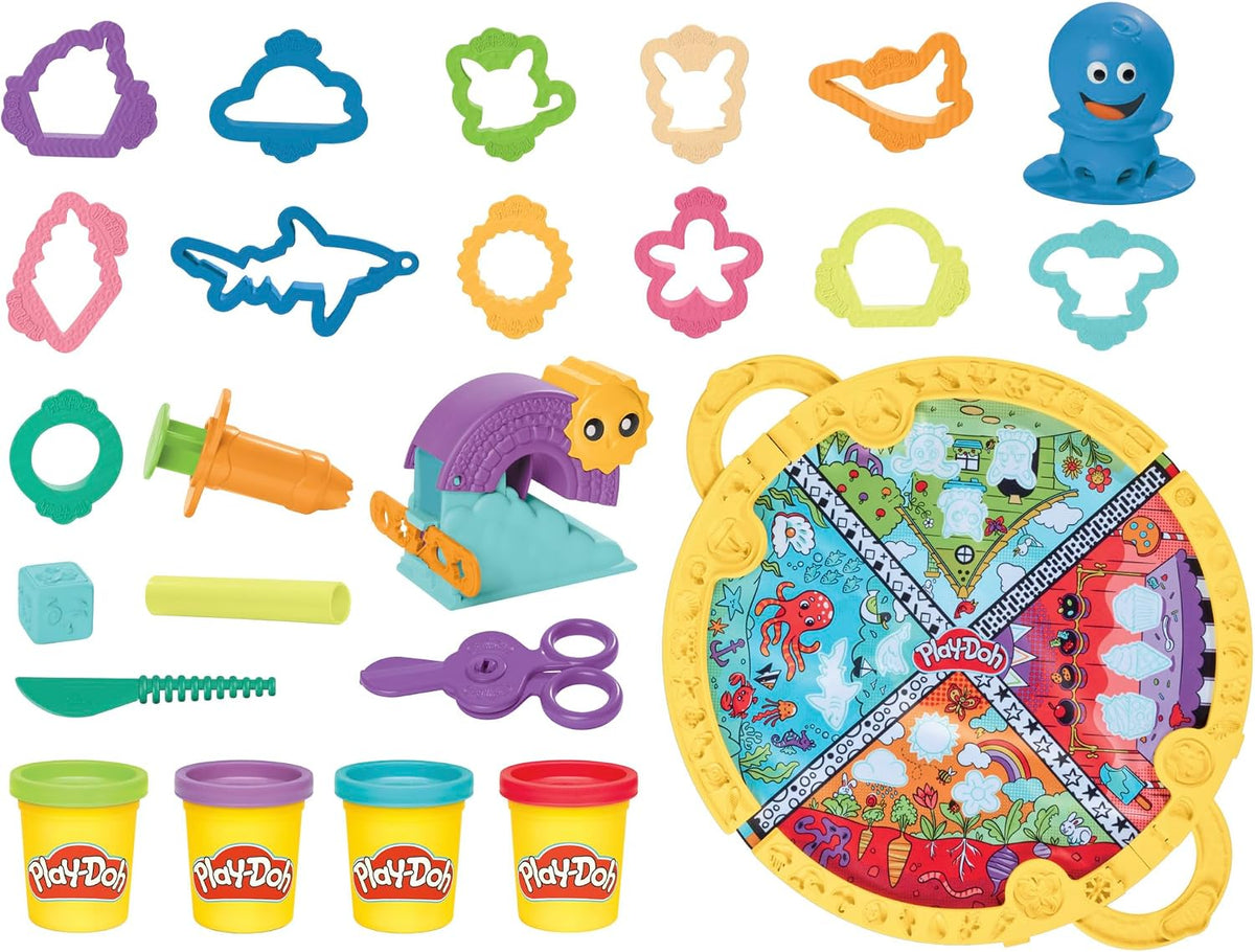 Play-Doh Fold 'n Go Playmat Starter Playset | Portable Arts & Crafts Kit