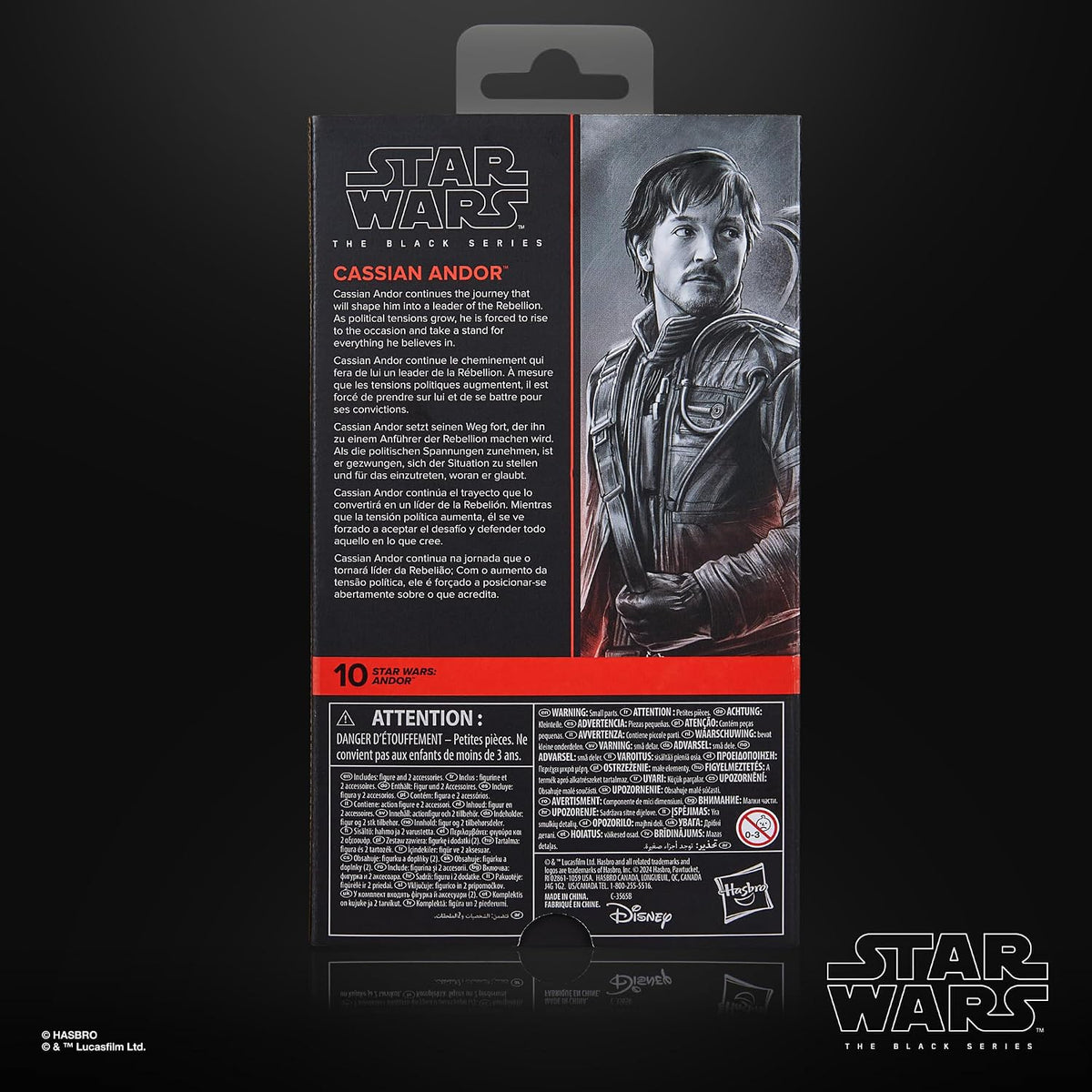 Star Wars The Black Series Cassian Andor 6-Inch Action Figure | Premium Collectible