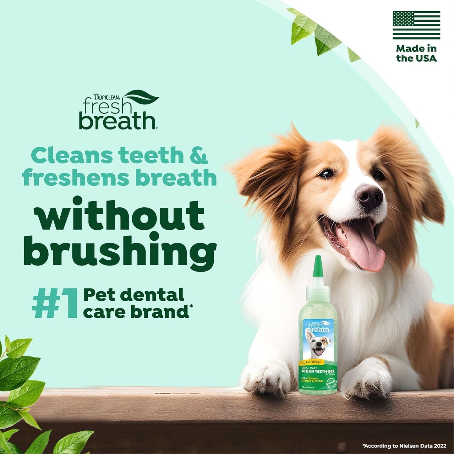 TropiClean Fresh Breath Oral Care Gel for Dogs 118ml
