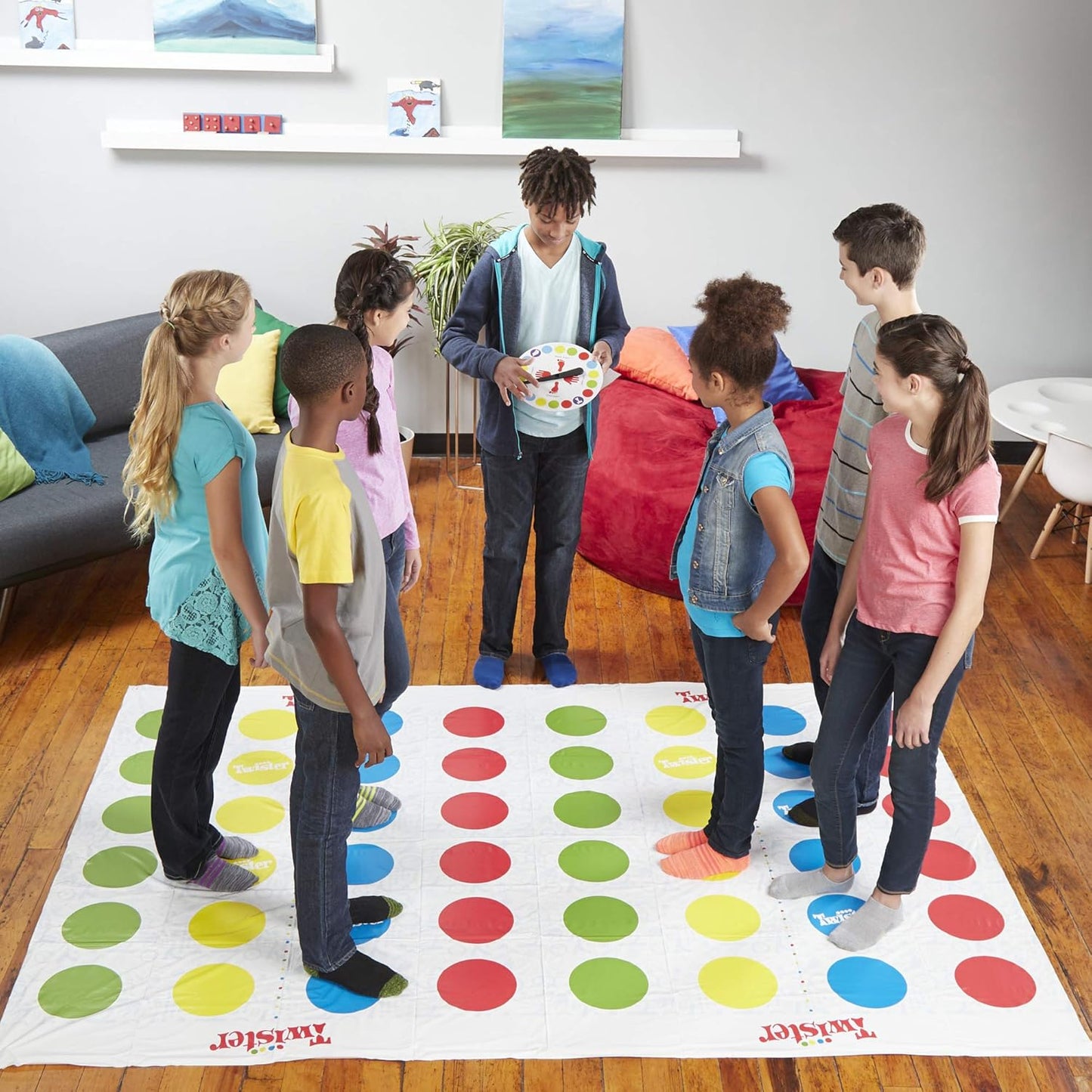 Twister Ultimate: Bigger Mat, More Coloured Spots, Compatible with Alexa