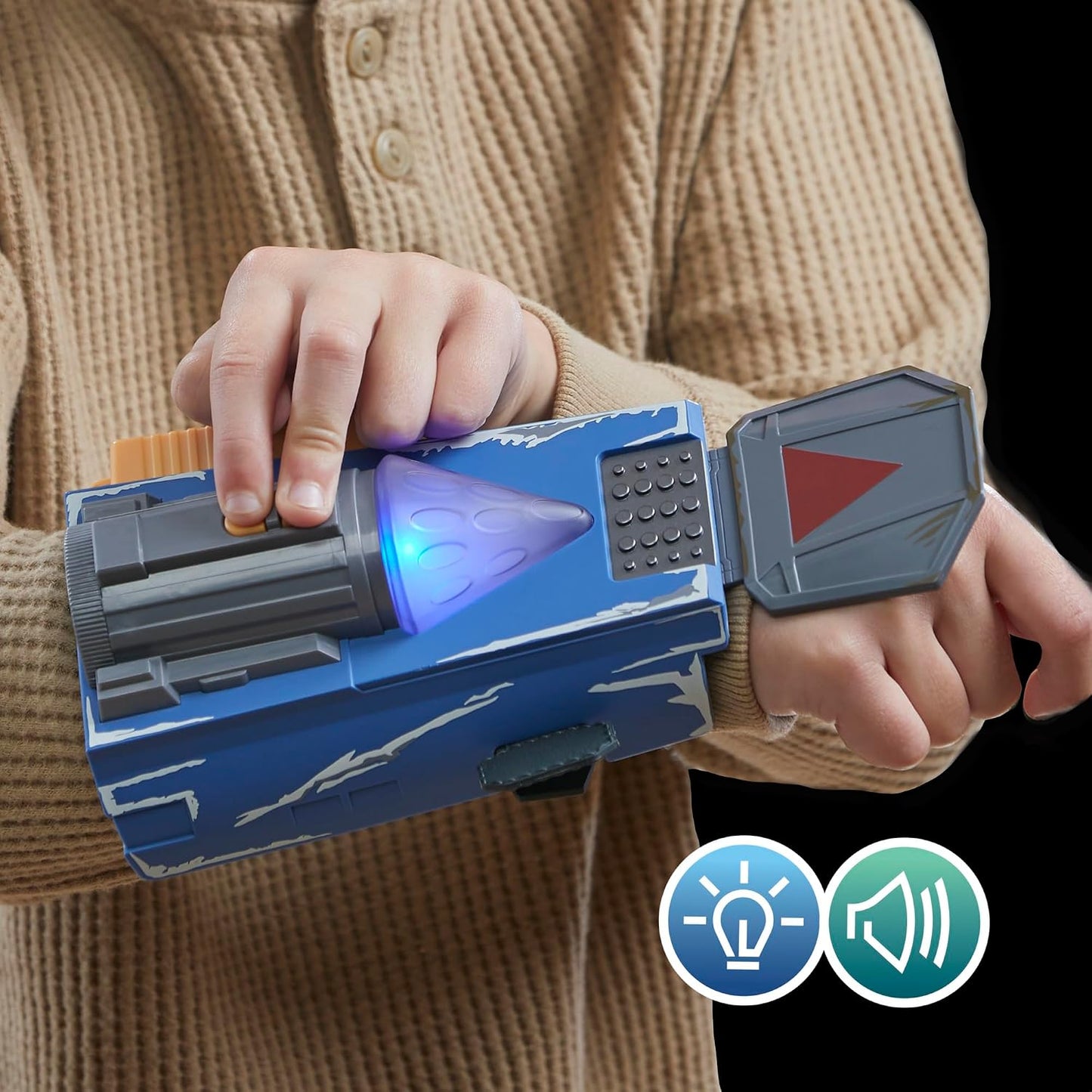 Star Wars The Mandalorian Dual Attack Gauntlet | Electronic Roleplay Toy with Lights & Sounds