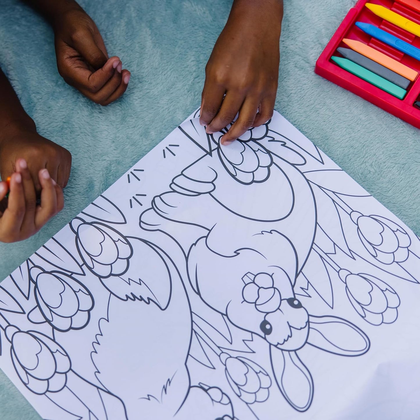 Melissa & Doug Jumbo Colouring Pad Animals | 50-Sheet Extra-Large Art Pad