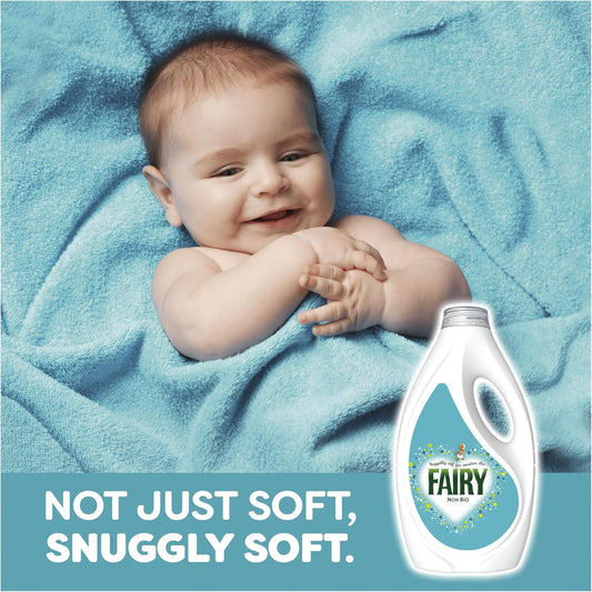 Fairy Non Bio Liquid Laundry Detergent Regular 130 Washes (4.03L) | Sensitive Skin Laundry Liquid