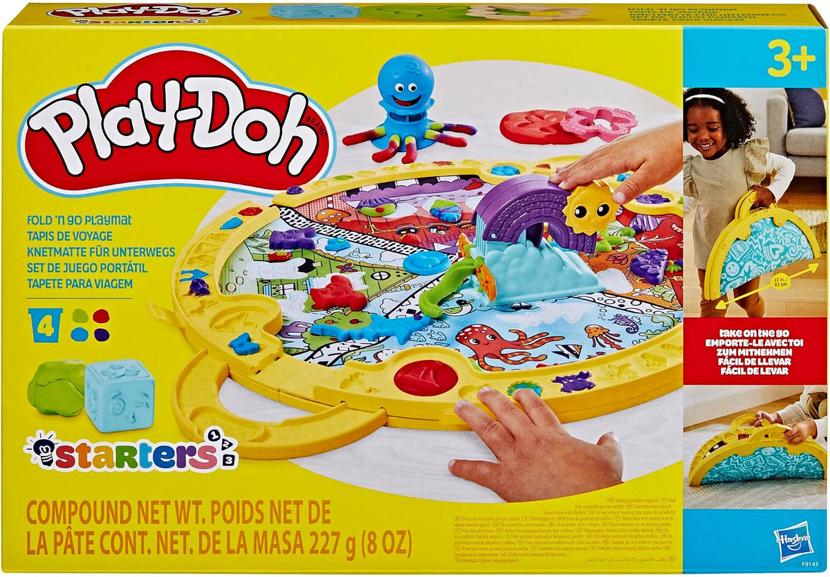 Play-Doh Fold 'n Go Playmat Starter Playset | Portable Arts & Crafts Kit