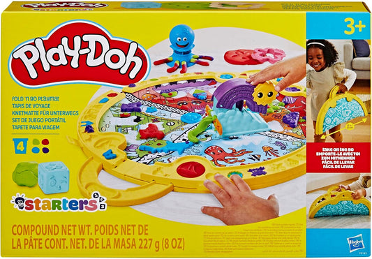 Play-Doh Fold 'n Go Playmat Starter Playset | Portable Arts & Crafts Kit