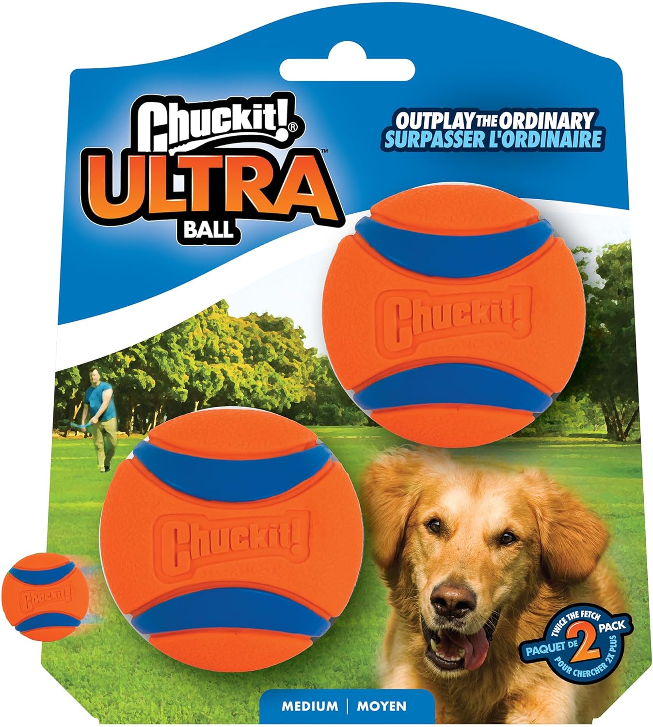 Chuckit! Ultra Ball 2 Pack Medium - Edward Leonard Conroy Ltd