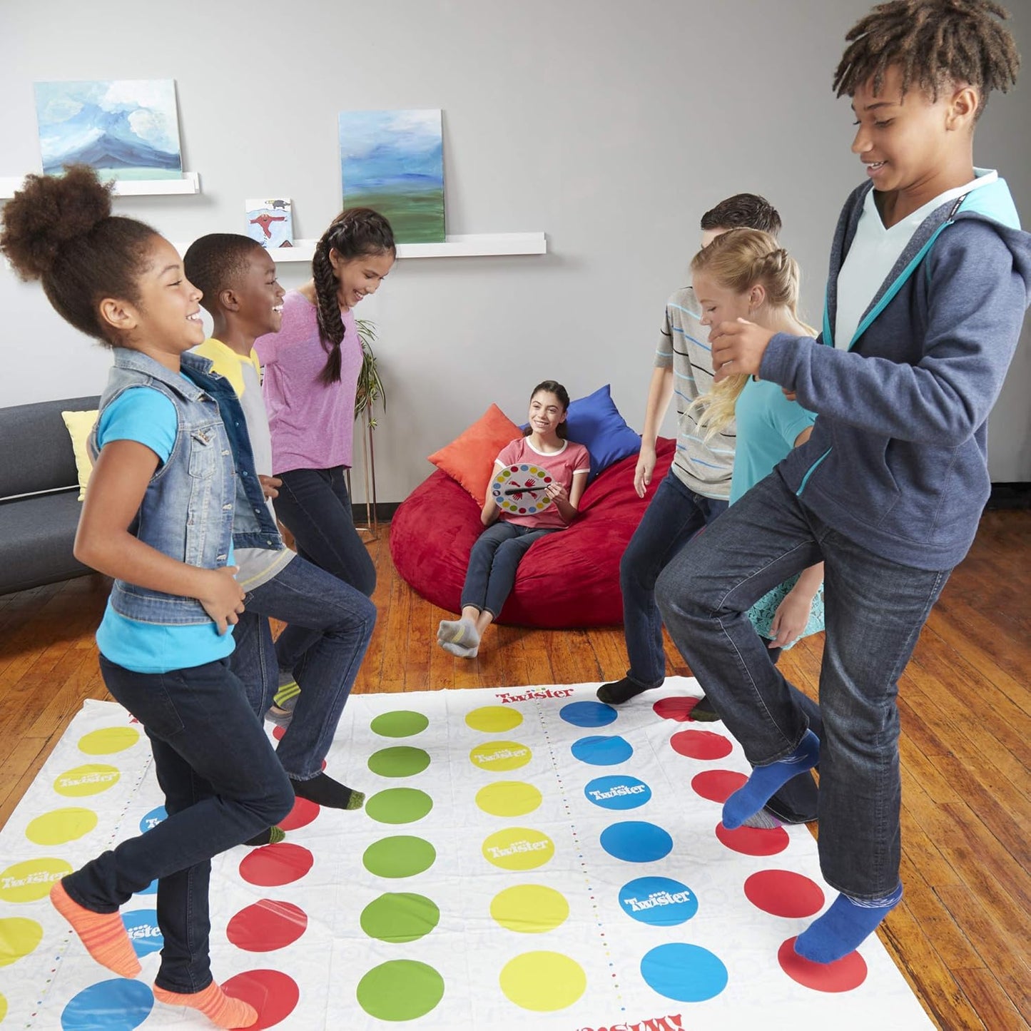 Twister Ultimate: Bigger Mat, More Coloured Spots, Compatible with Alexa