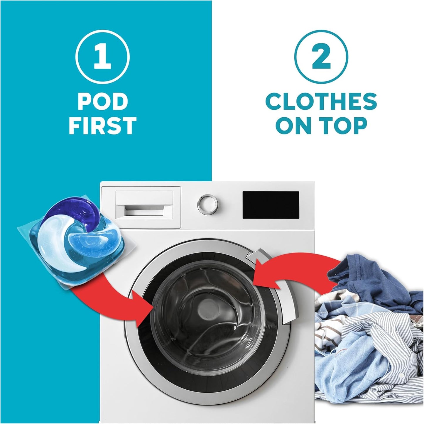 Fairy Non Bio The Big One Laundry PODS 35 Washes | Extra Stain Removal Capsules for Sensitive Skin
