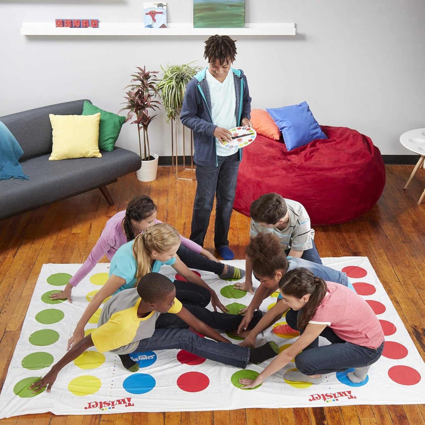 Twister Ultimate: Bigger Mat, More Coloured Spots, Compatible with Alexa