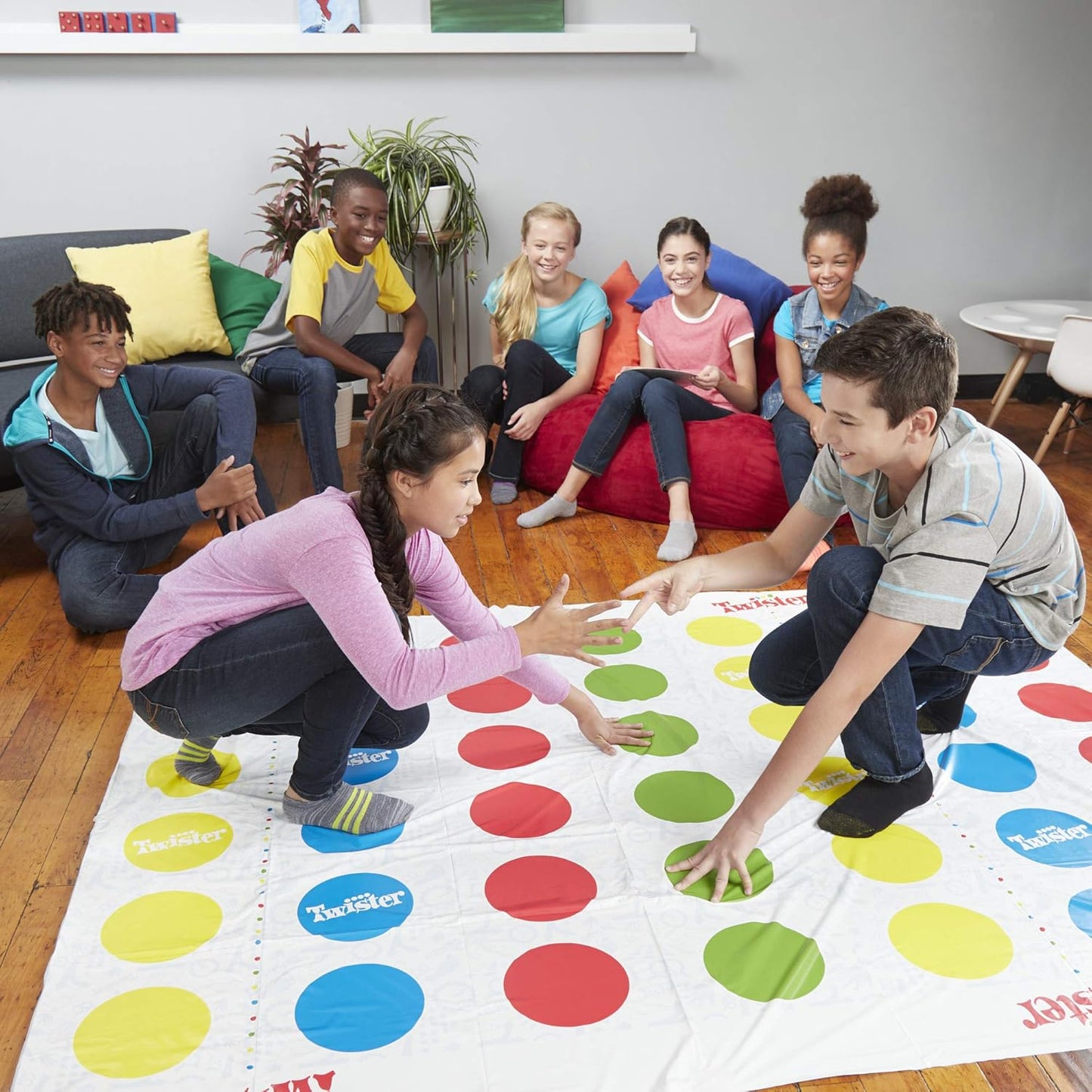 Twister Ultimate: Bigger Mat, More Coloured Spots, Compatible with Alexa