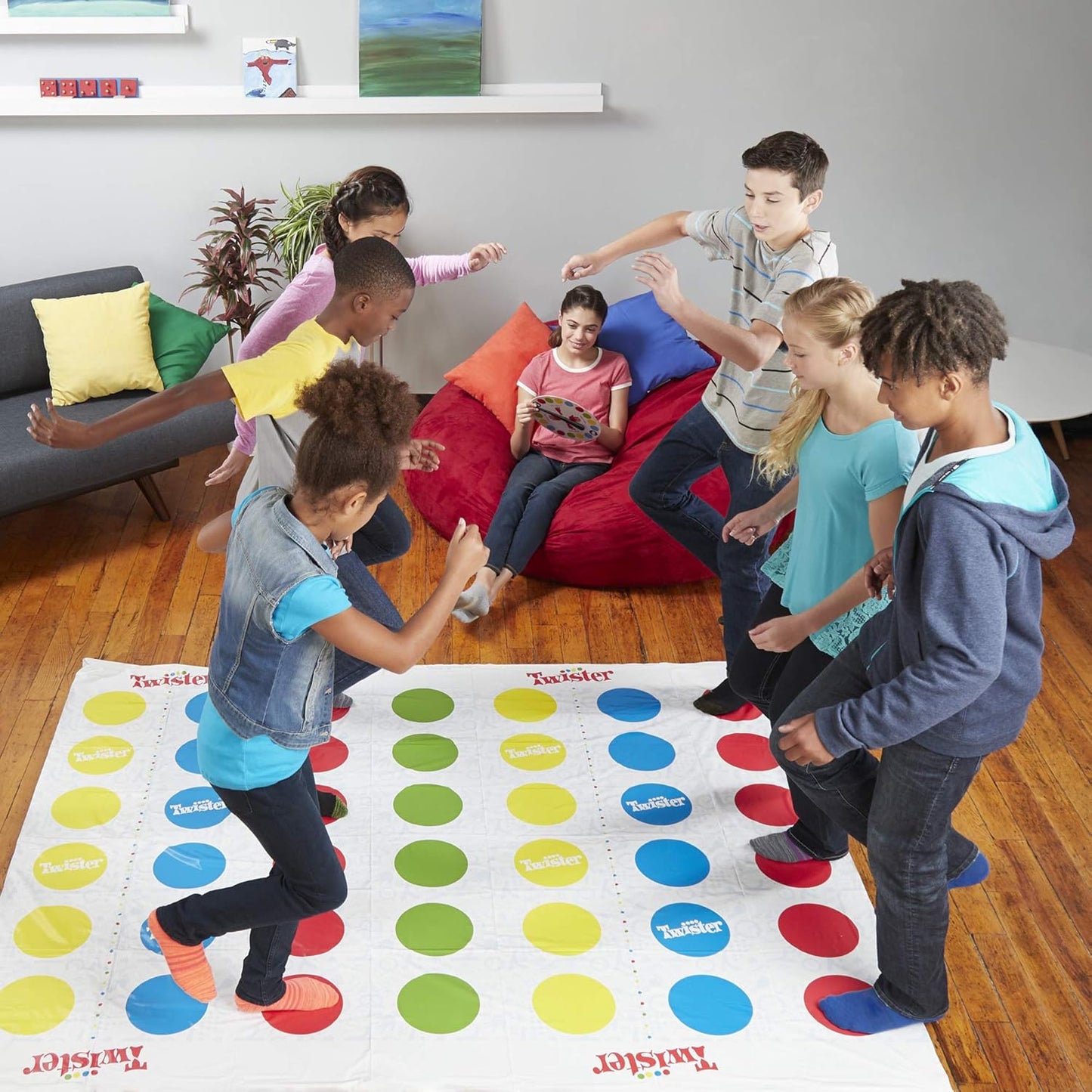 Twister Ultimate: Bigger Mat, More Coloured Spots, Compatible with Alexa
