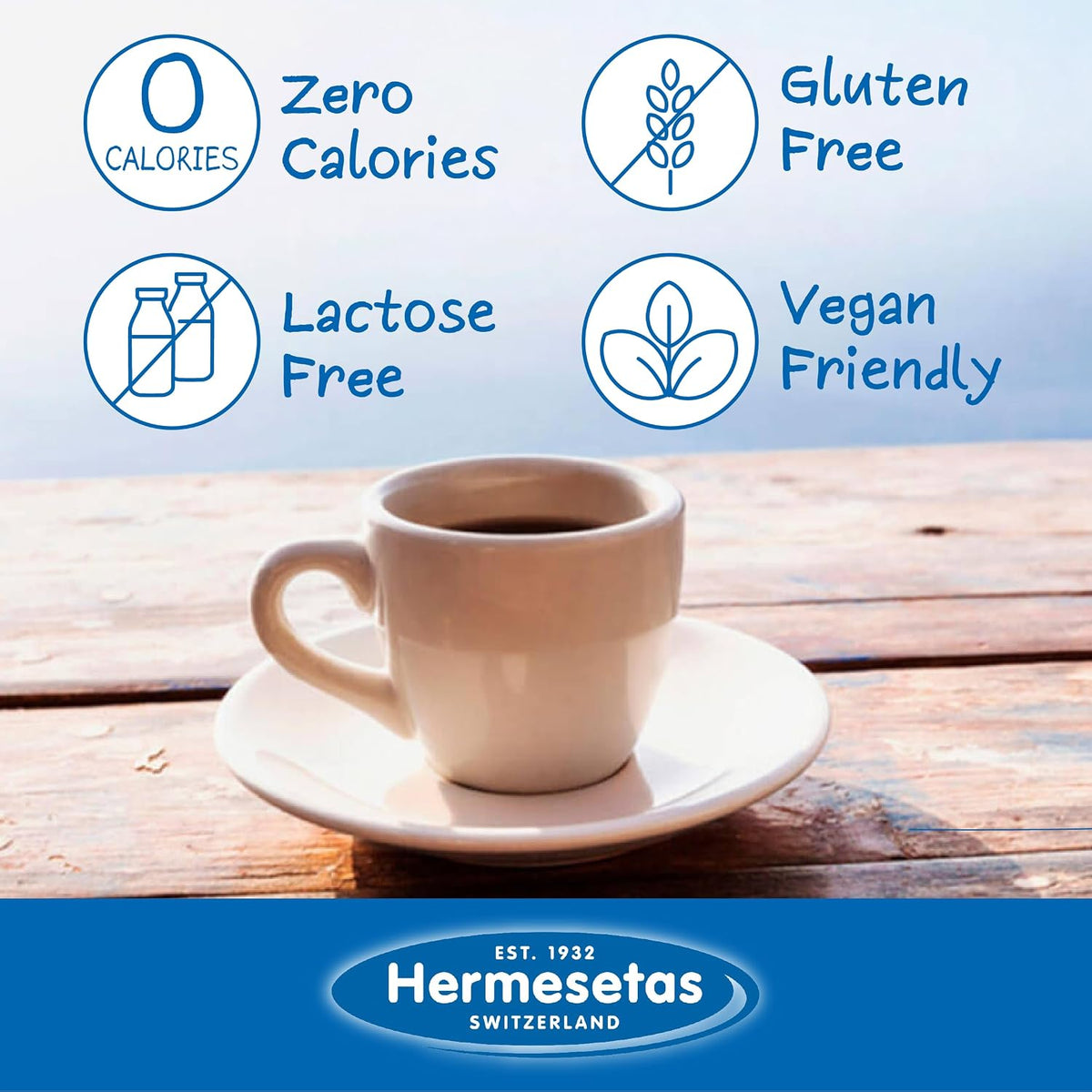 Hermesetas Mini Sweeteners 1200 Tablets | Calorie-Free Sugar Substitute