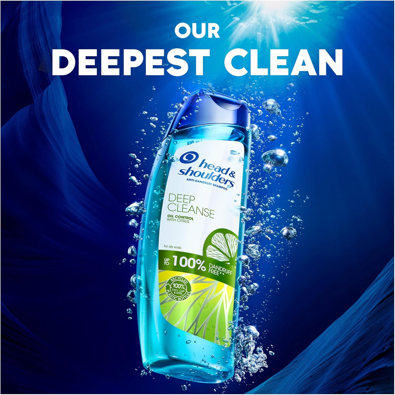 Head & Shoulders Clarifying Anti Dandruff Shampoo for Greasy Hair 300ml | Oil Control & Scalp Care