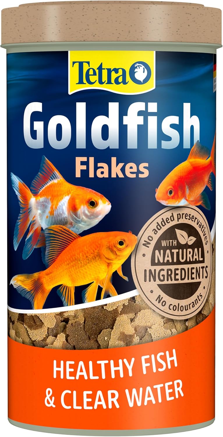 Tetra Goldfish Flakes Fish Food 100g (500ml) | Complete Daily Coldwater Fish Feed